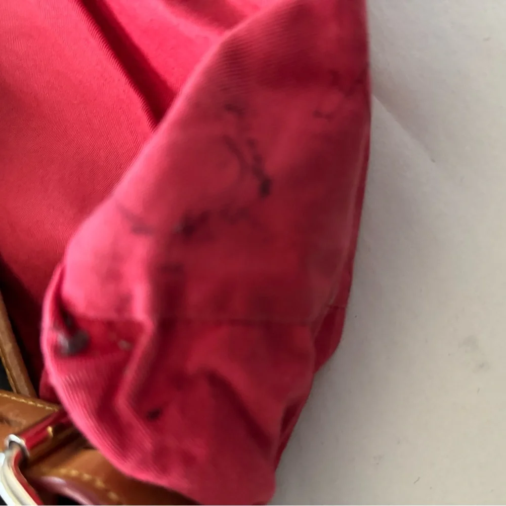Dooney & Bourke black and tan‎ monogram Handbag hobo